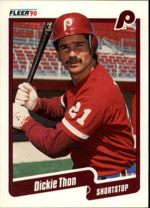 1990 Dickie Thon Fleer Baseball Card #573