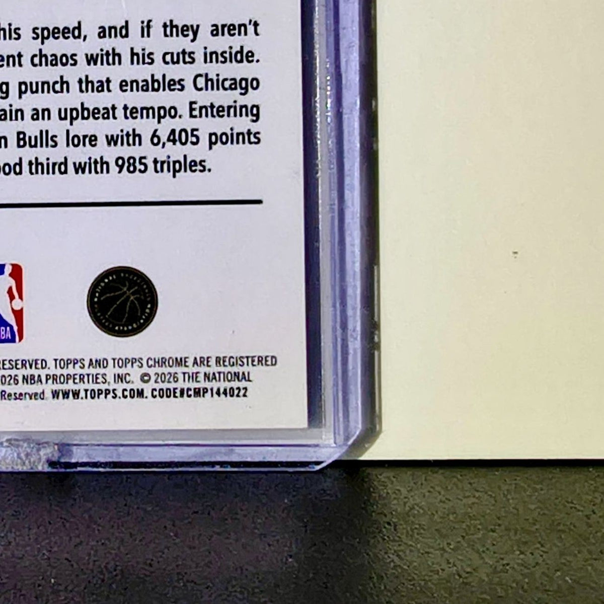 Coby White 2025-26 NBA Topps Chrome Update RayWave Refractor #93 Card Bulls