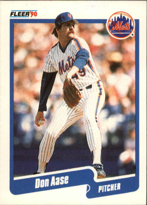 1990 Don Aase Fleer Baseball Card #196