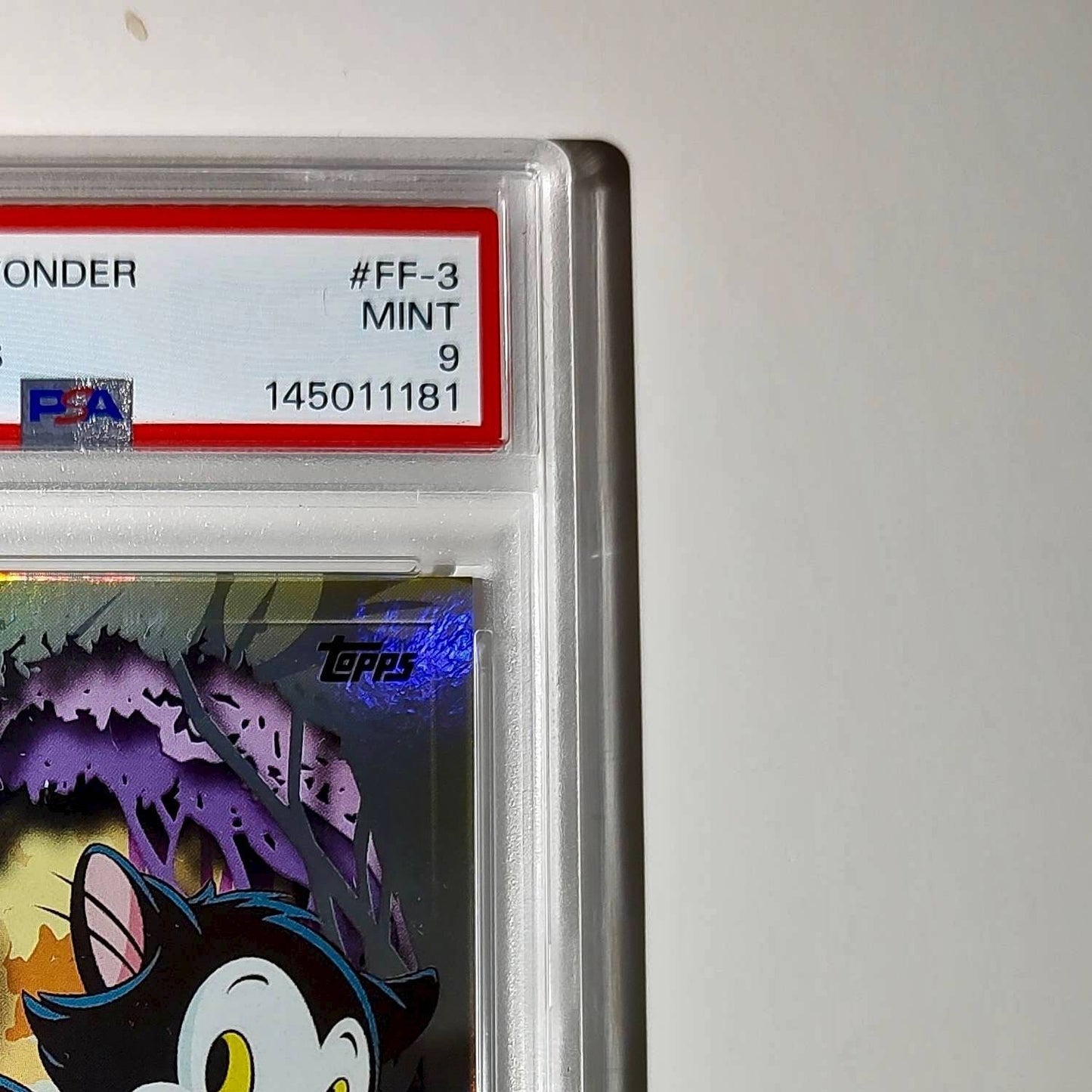 Figaro 2025 Topps Disney #FF-3 Furry Friends Card Pinocchio PSA 9