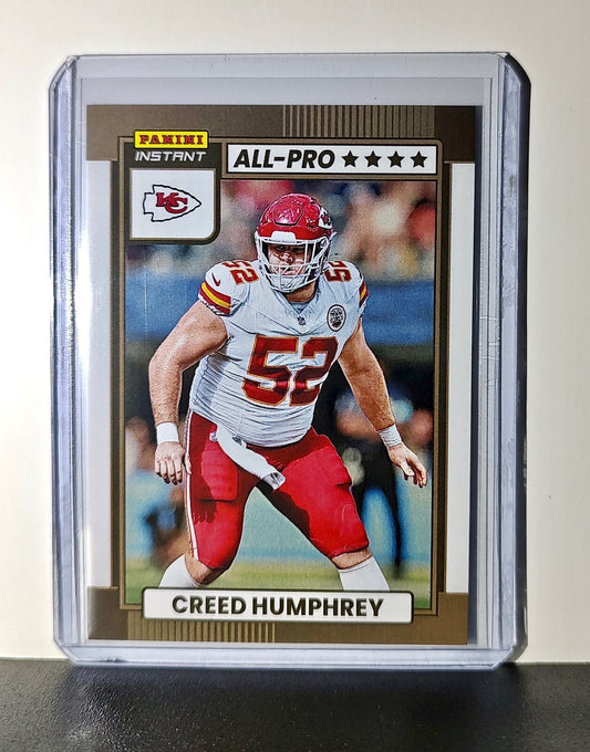 Creed Humphrey 2024 All-Pro Panini NFL #10 Football Card Chiefs 1 of 101