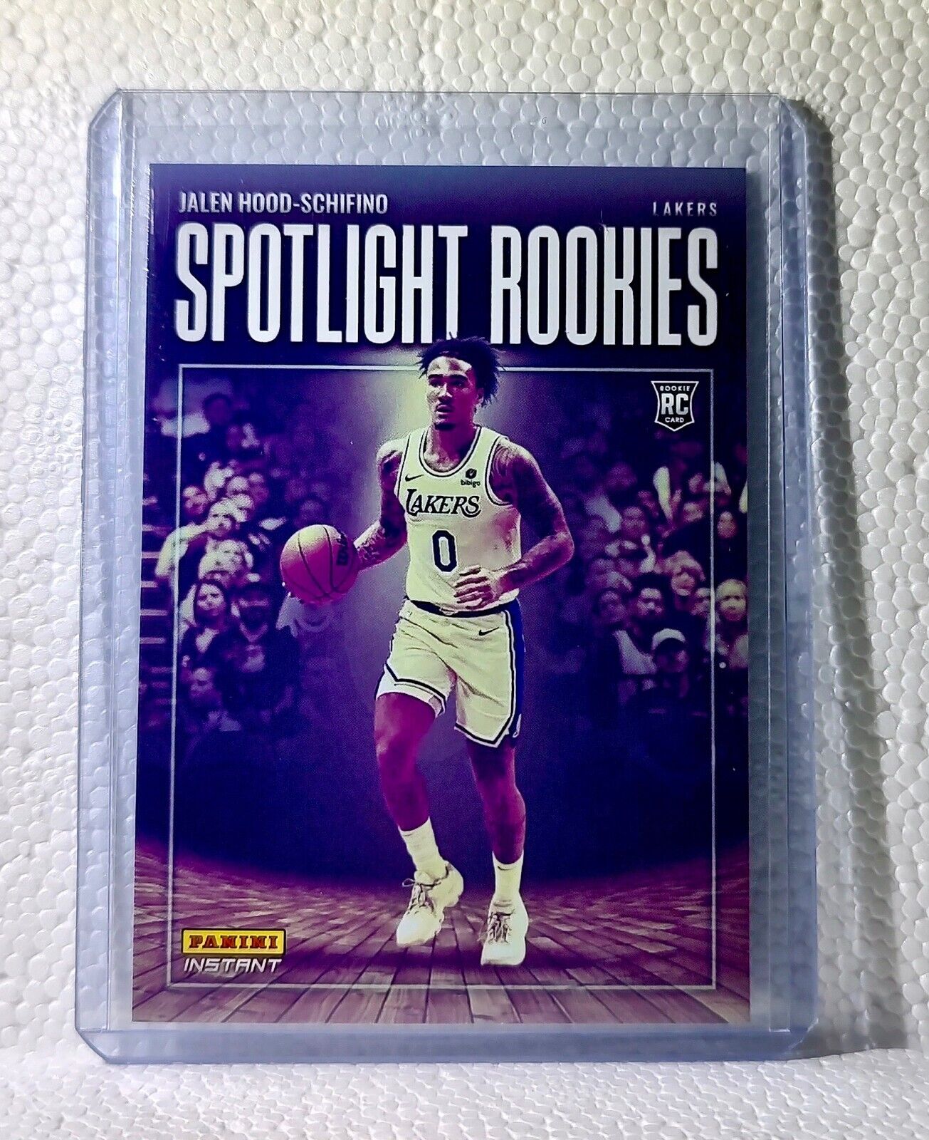 Jalen Hood-Schifino 2023-24 Panini #17 NBA Spotlight Rookies Card Lakers 1/209