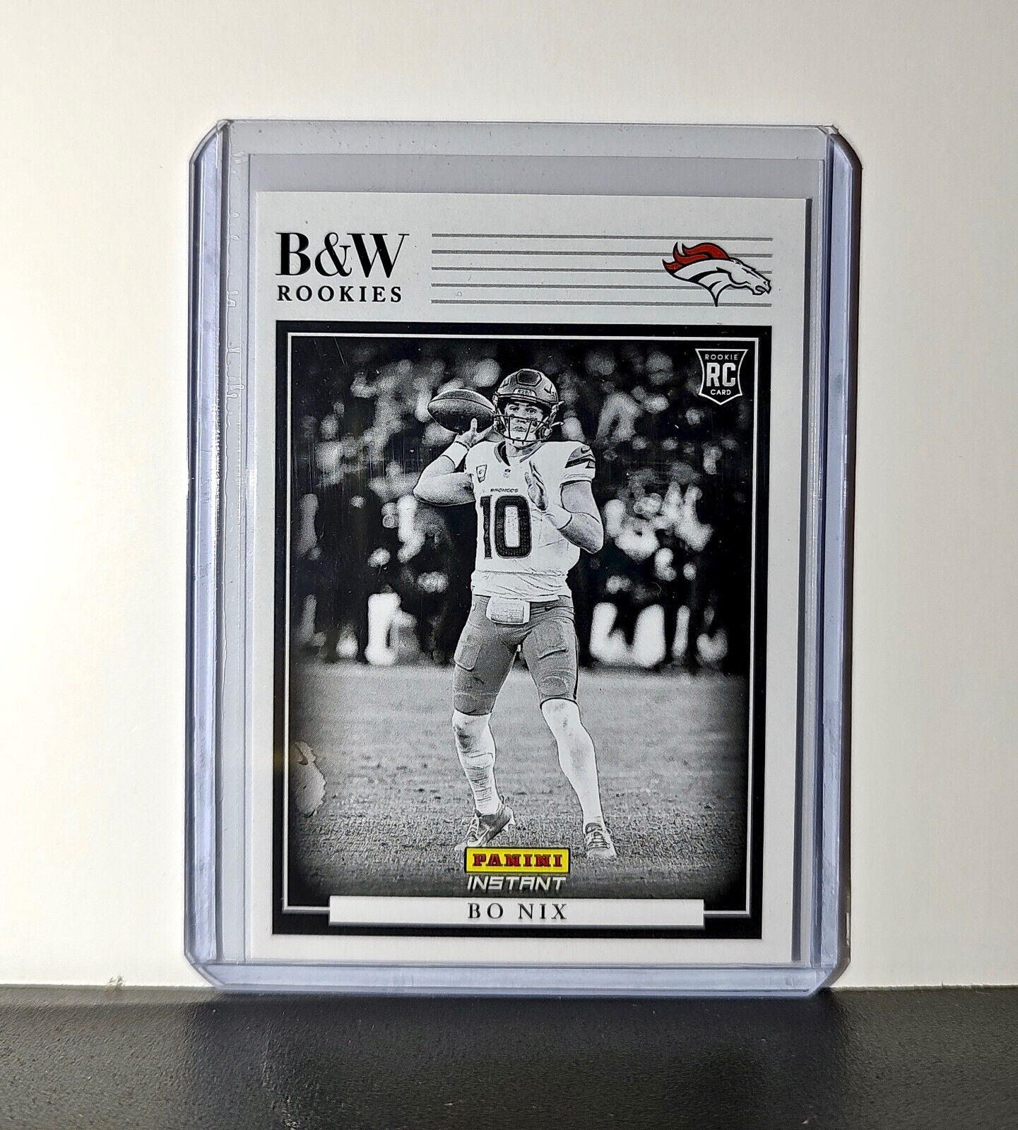 Bo Nix 2024 Panini NFL #1 Black & White Rookies Card Denver Broncos 1 of 680