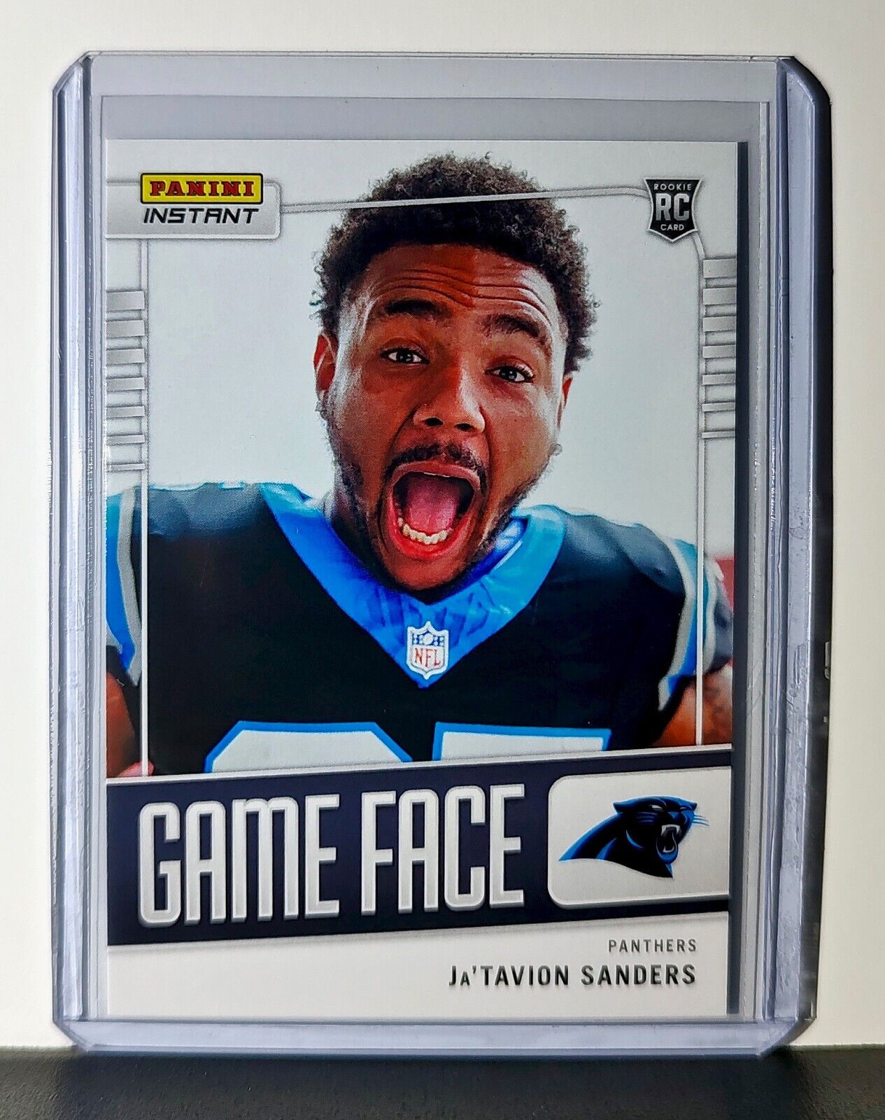 Ja’Tavion Sanders 2024 Panini Game Face #11 NFL Rookie Card Panthers 1/331