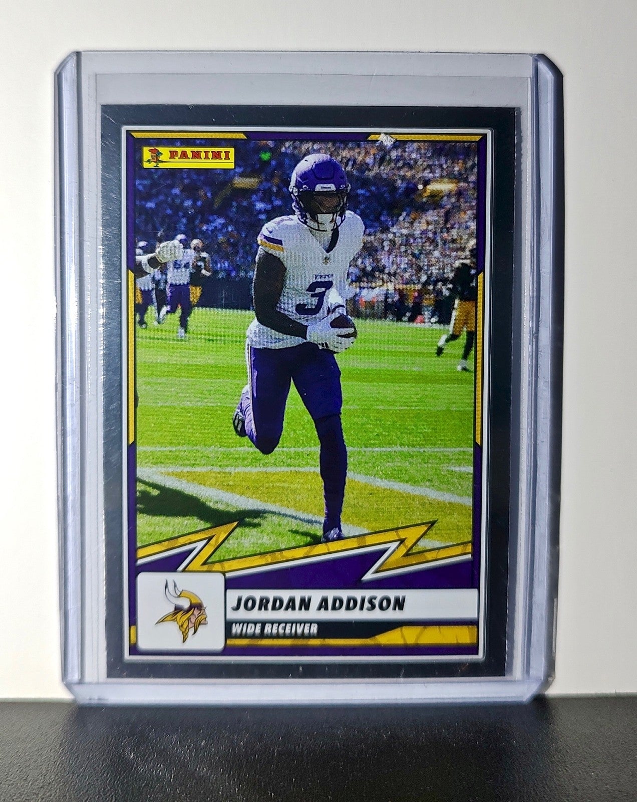 Jordan Addison 2025 Panini NFL #23 Foil Sticker Card Minnesota Vikings