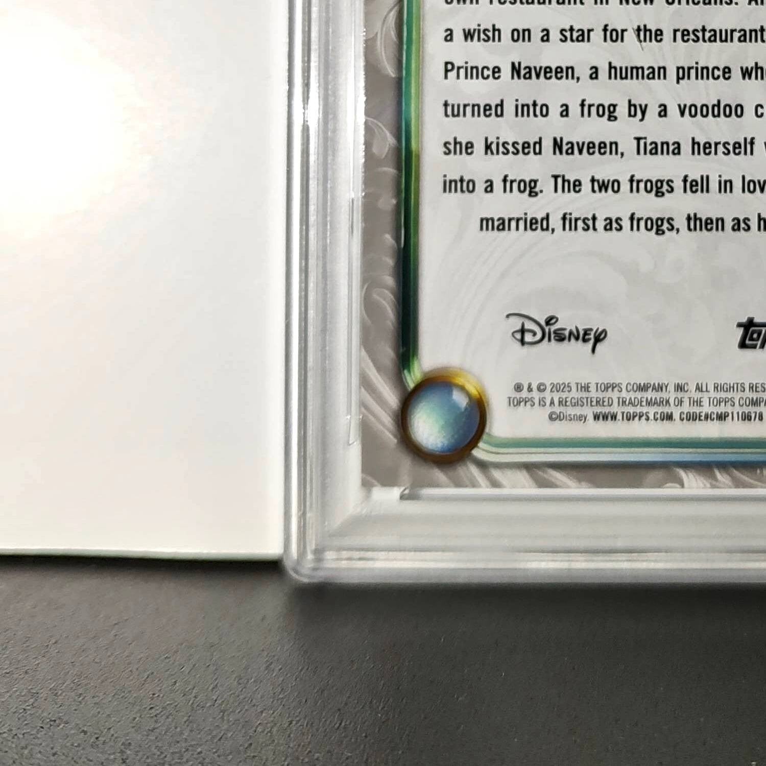 Tiana 2025 Topps Disney #70 Winter Variant Card The Princess and the Frog PSA 8