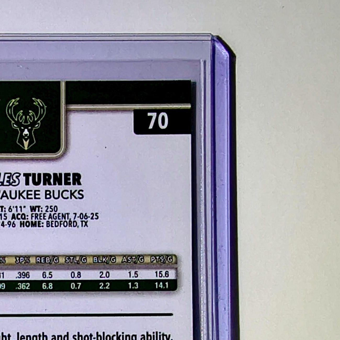 Myles Turner 2025-26 NBA Topps Chrome Update #70 Basketball Card Milwaukee Bucks