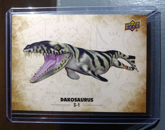 2015 Upper Deck Dinosaurs Dakosaurus #S-1 Trading Sticker Card