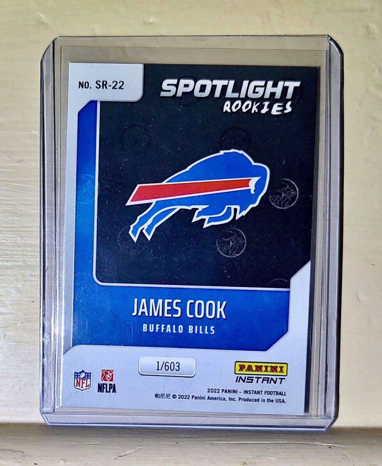 James Cook 2022 NFL Panini #22 Spotlight Rookie Football Card 1/603