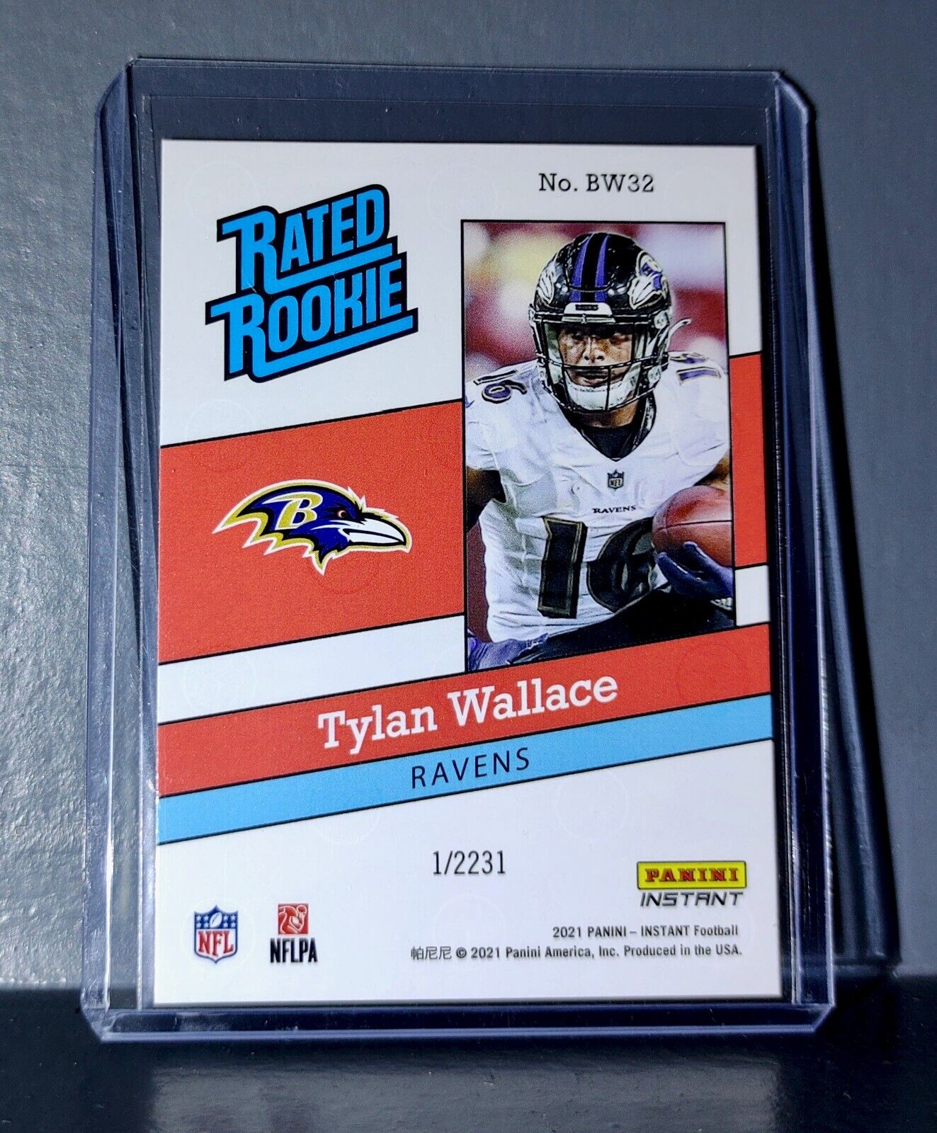 Tylan Wallace 2021 Panini NFL Rated Rookie Retro #32 Rookie Card 1/2231