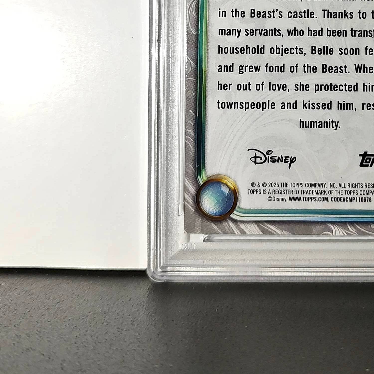 Belle 2025 Topps Disney #43 Winter Variant Card Beauty and the Beast PSA 10