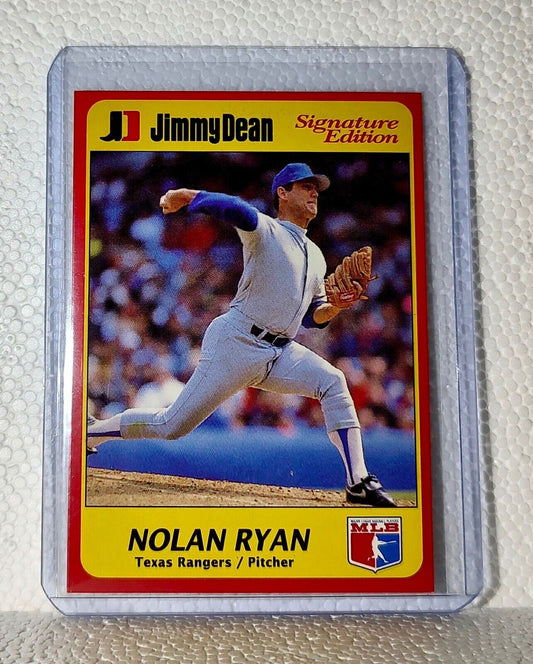 Nolan Ryan 1991 Jimmy Dean MLB #24 Baseball Card Texas Rangers