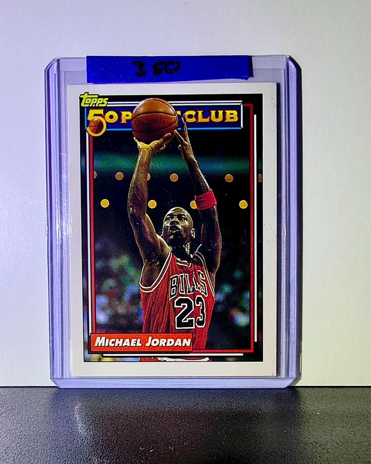 Michael Jordan 1992-93 Topps 50 Point Club #205 Basketball Card Chicago Bulls