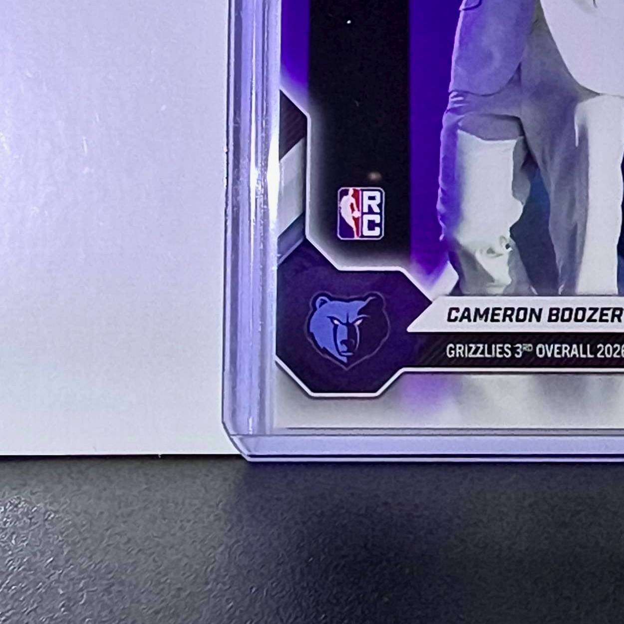 Cameron Boozer Rookie 2026-27 Topps NBA Draft Night #CBOO Card Grizzlies
