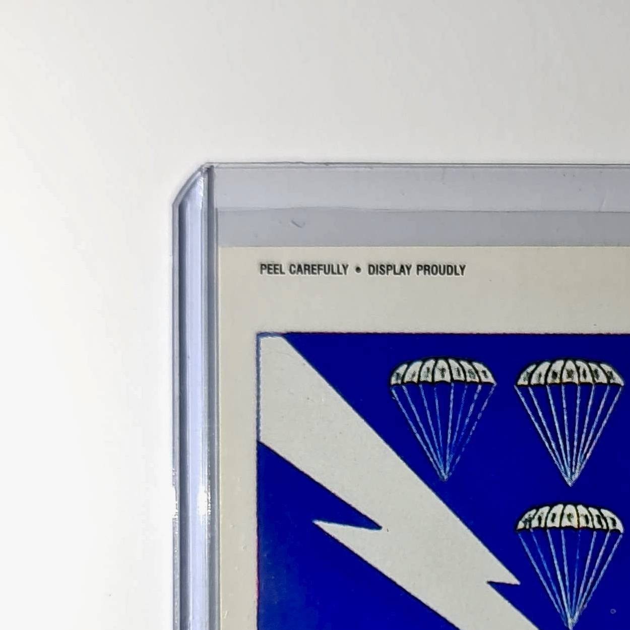 506th Infantry Motto: Stands Alone 1991 Topps Desert Storm #9 Sticker