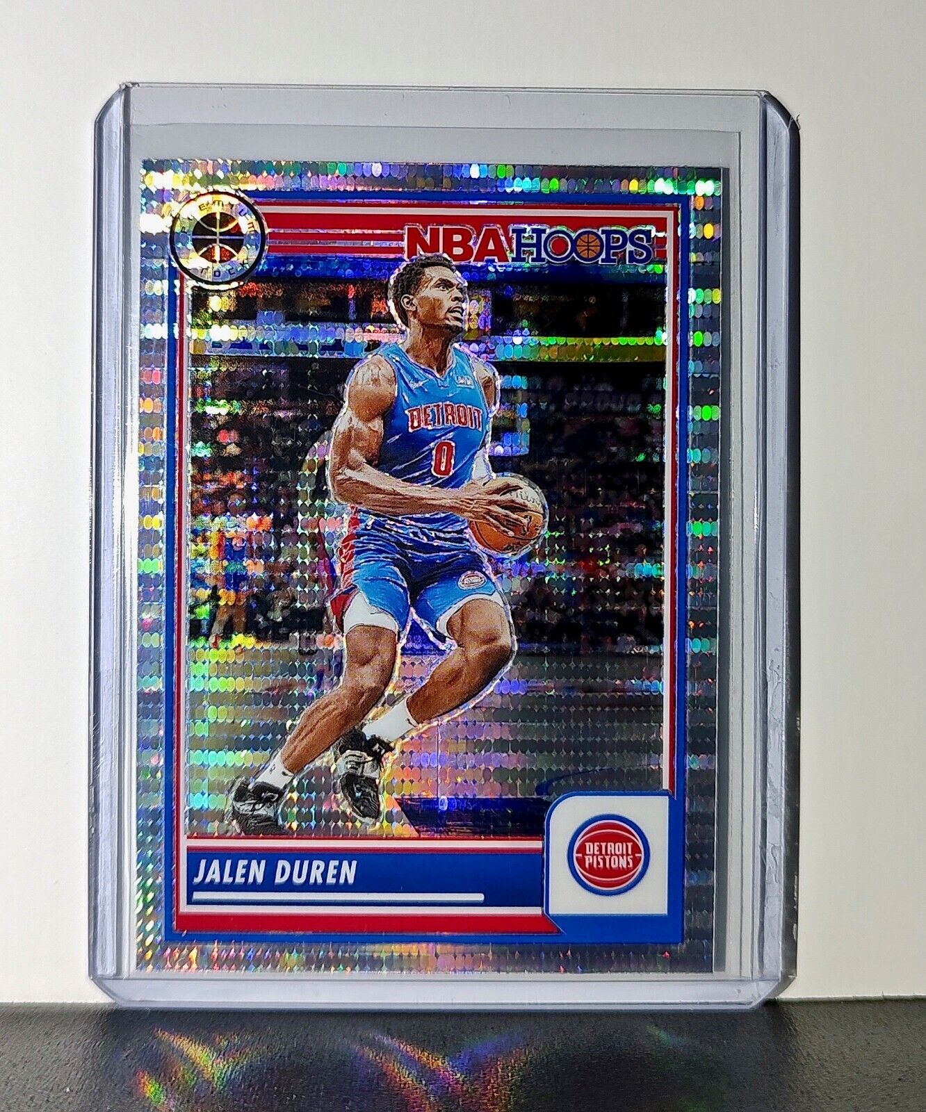 Jalen Duren 2023-24 Panini Premium NBA Hoops #274 Pulsar Prizm Pistons