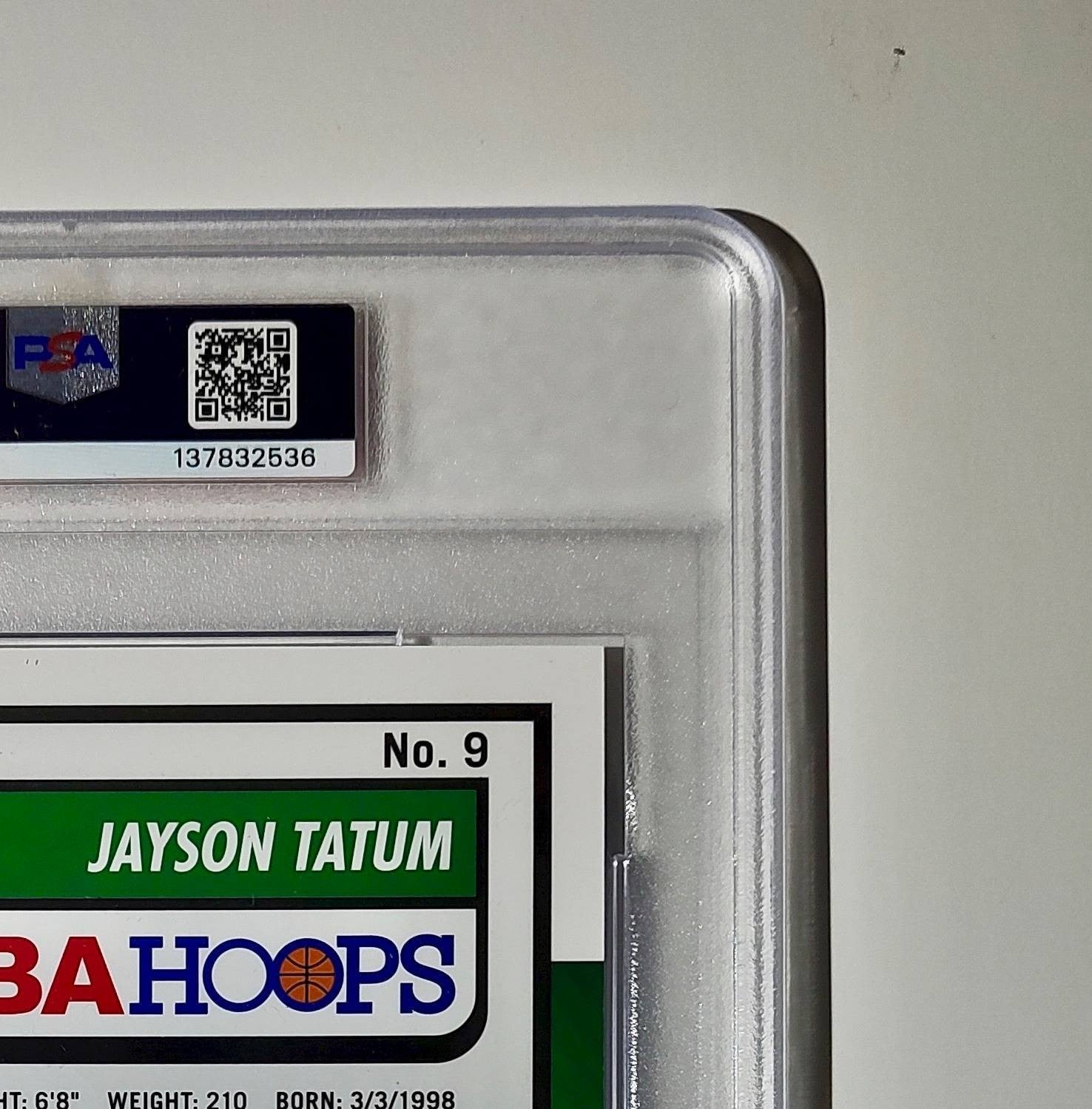 Jayson Tatum 2023 Panini Premium Stock NBA Hoops #9 Jumbo PSA 9 Mint