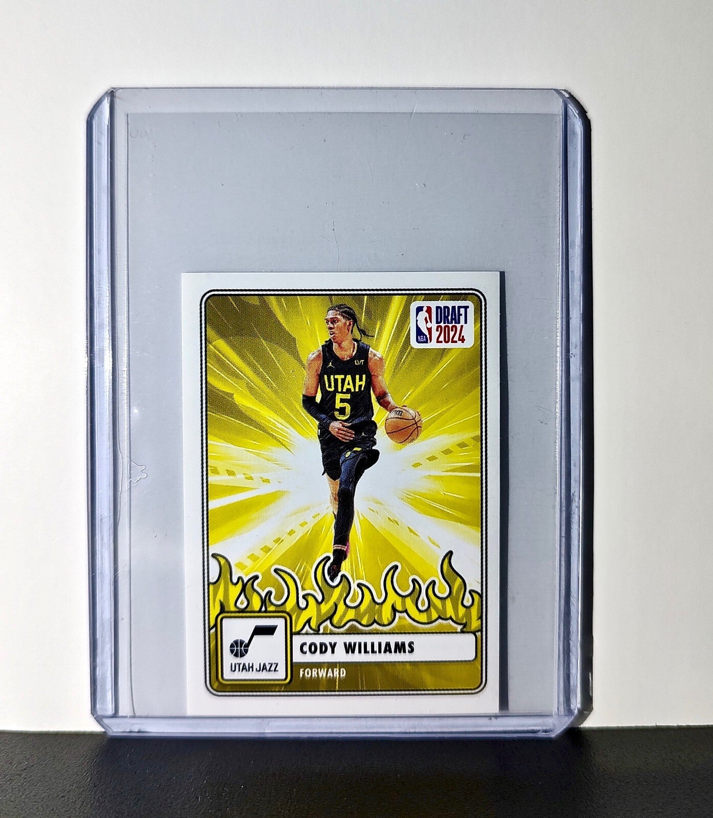 Cody Williams Rookie Draft 2024-25 Panini NBA #88 Sticker Card Utah Jazz