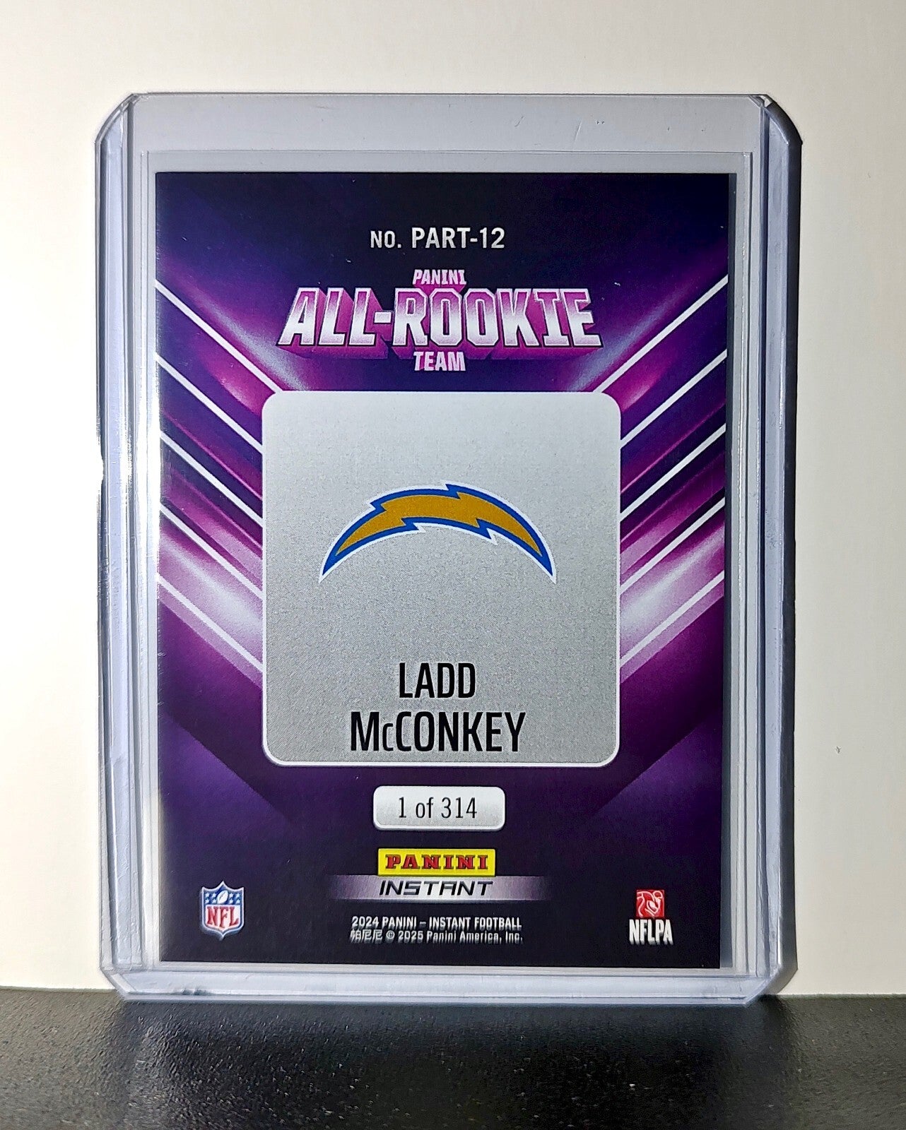 Ladd McConkey Rookie 2024 Panini NFL #12 All-Rookie LA Chargers​ ​1 of 314