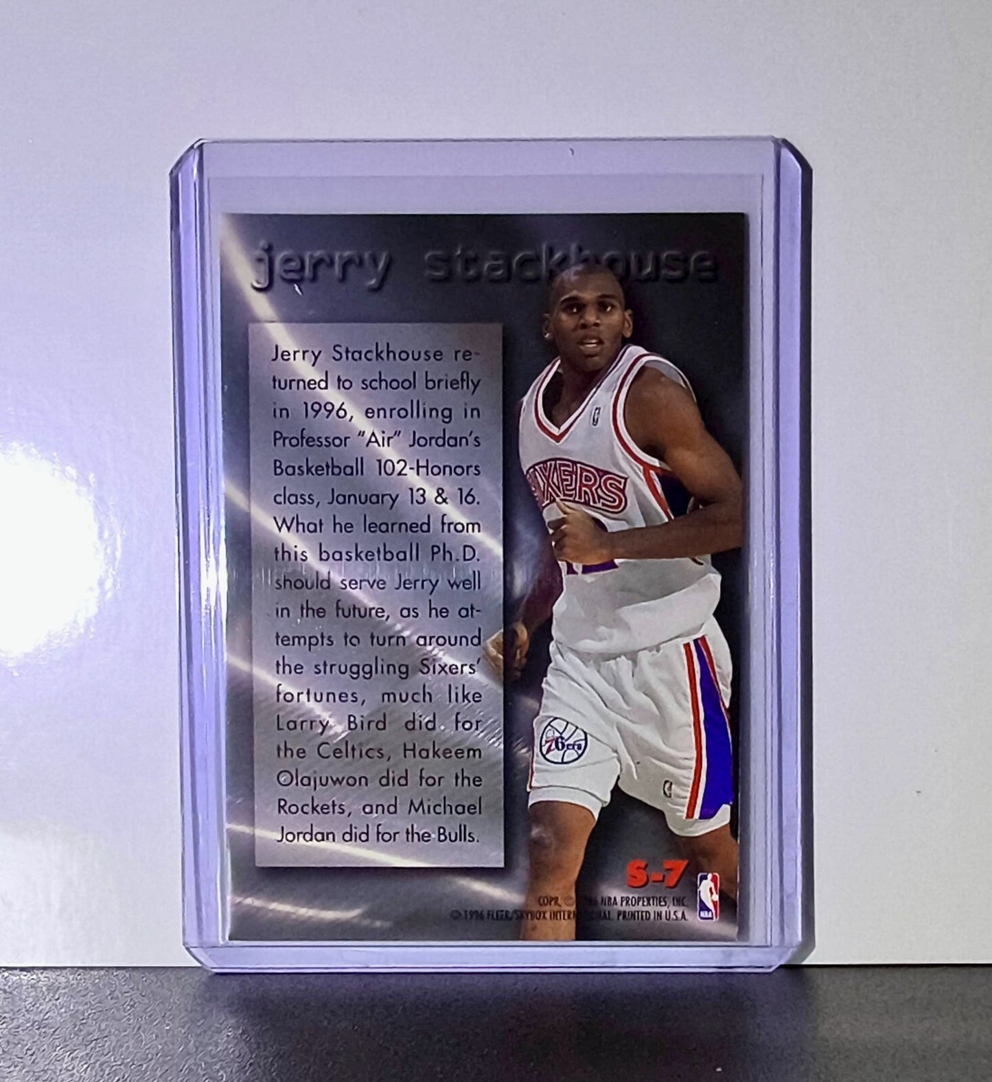 Michael Jordan / Jerry Stackhouse 1995-96 Fleer Metal Scrapbook #S-7 Bulls