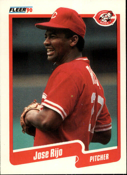 Jose Rillo Signature 1990 Jose Rijo Fleer Baseball Card #430 - Authentic Collectible – Happy ...