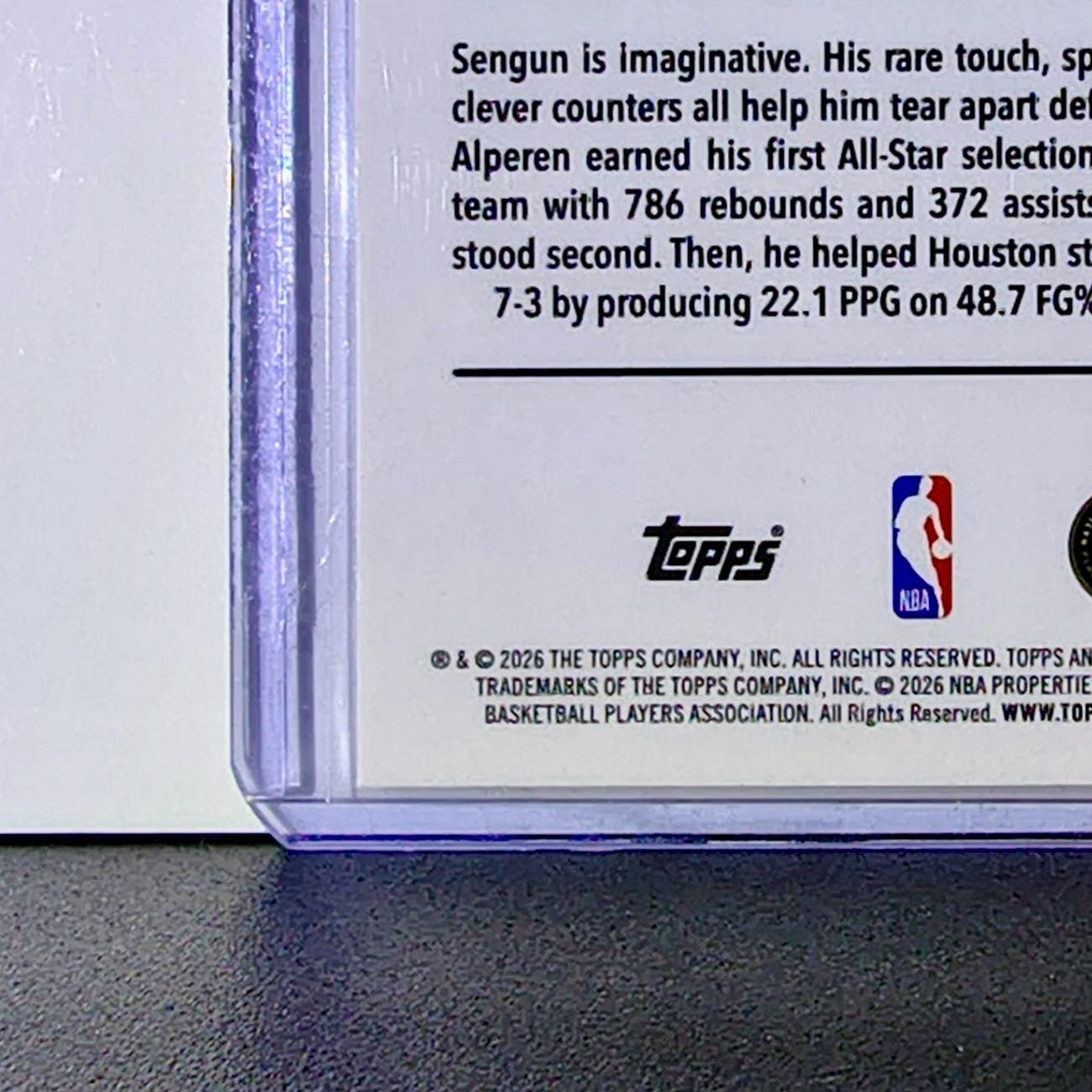 Alperen Sengun 2025-26 NBA Topps Chrome Update X-Fractor #38 Card Rockets