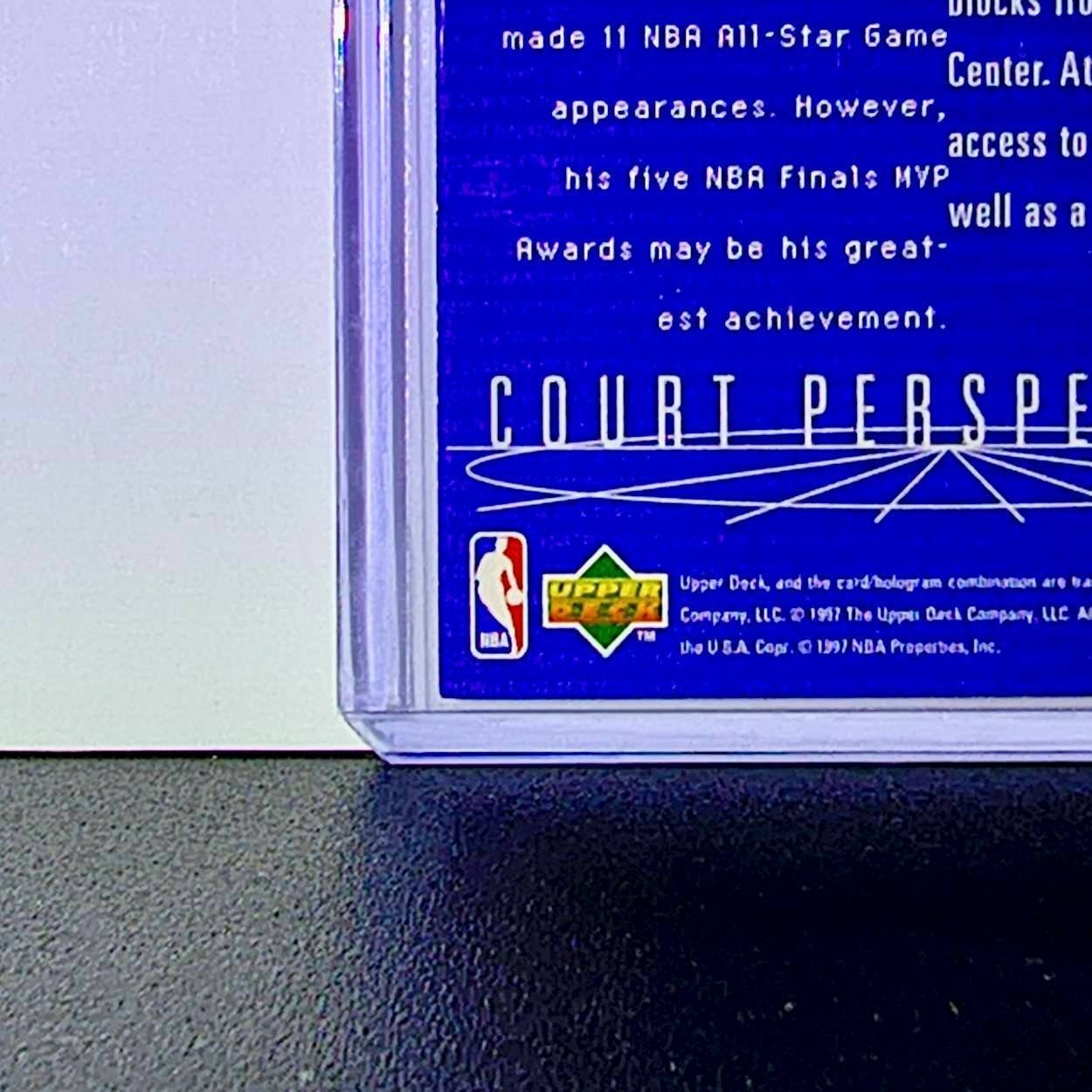 Michael Jordan 1997-98 Upper Deck Court Perspectives #165 Card Chicago Bulls