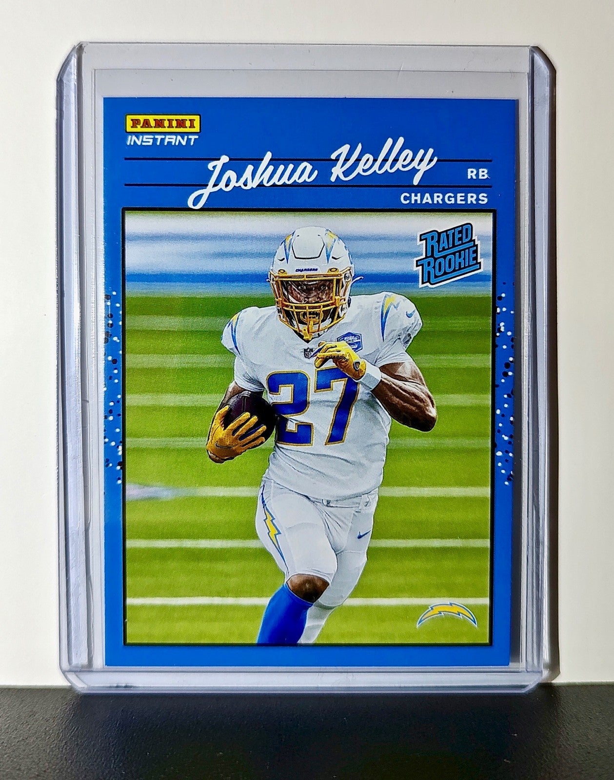 Joshua Kelley Rookie 2020 Panini NFL #34 Rated Rookie Card Los Angeles Chargers