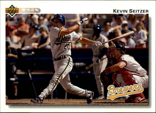 Kevin Seitzer 1992 Upper Deck MLB #783 Baseball Card Milwaukee Brewers