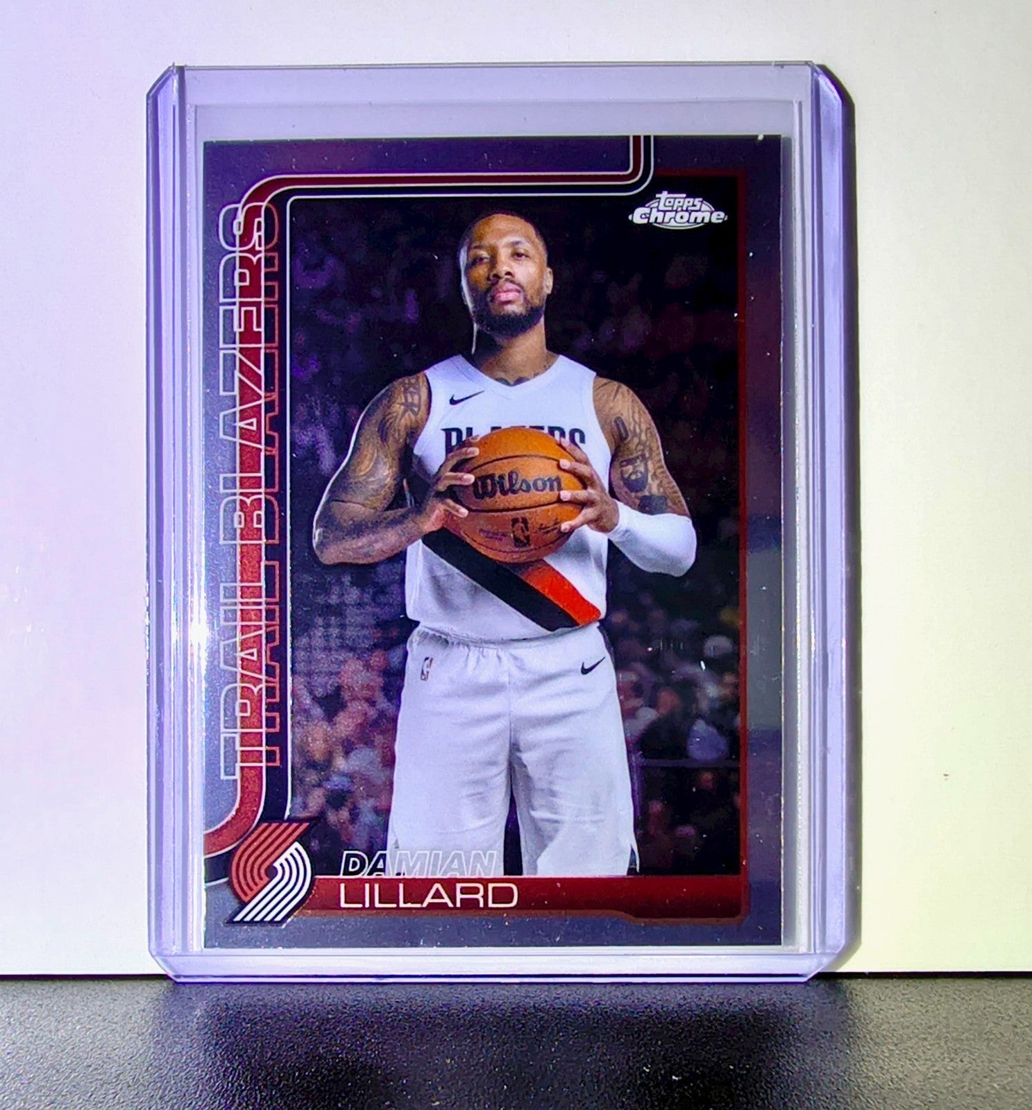 Damian Lillard 2025-26 NBA Topps Chrome Update #46 Card Portland Trail Blazers