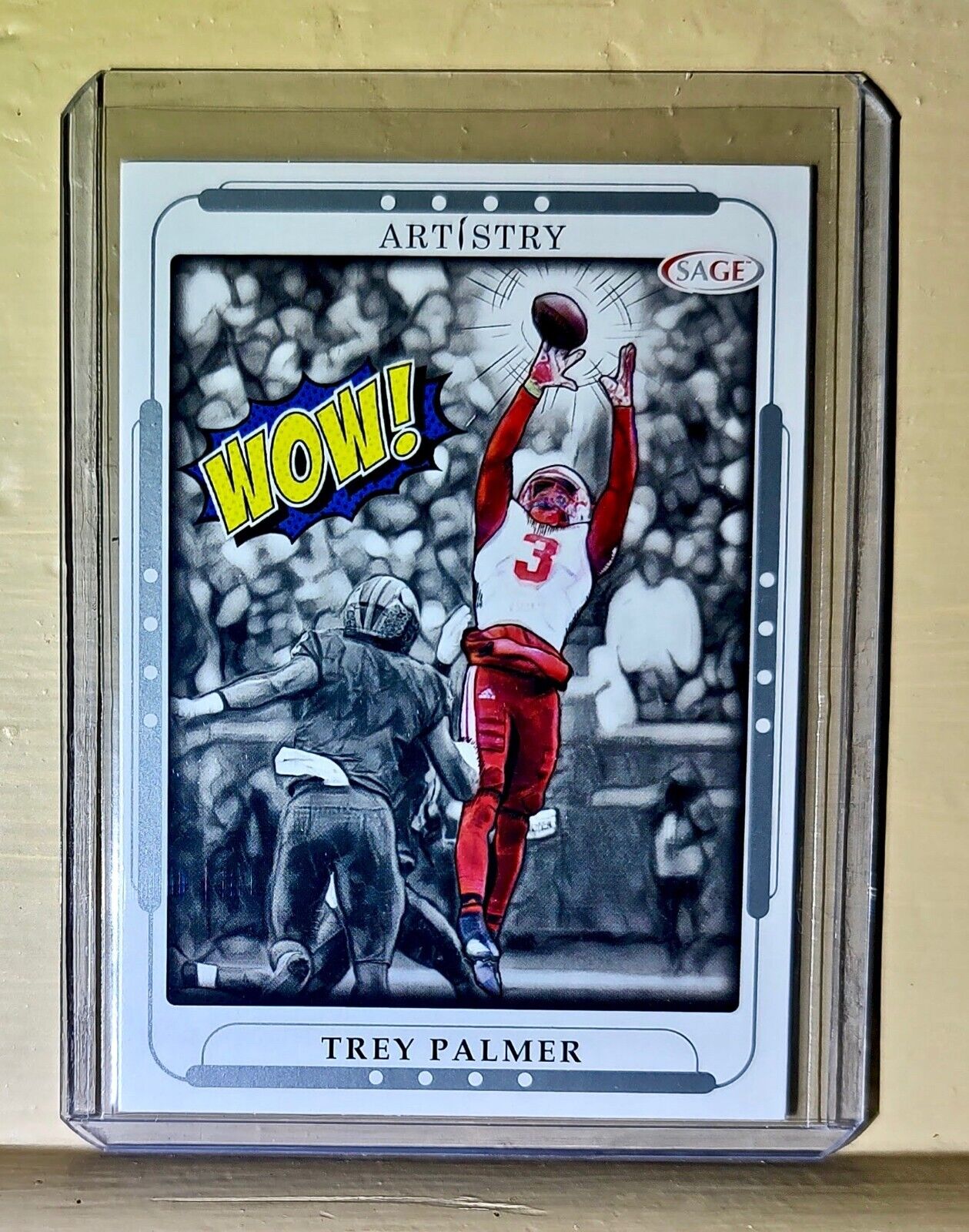 Trey Palmer 2023 SAGE NFL Artistry Football #117 Card