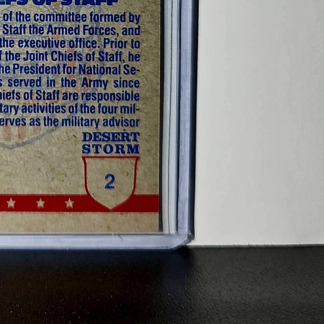 General Colin Powell 1991 Topps Desert Storm #2 Card