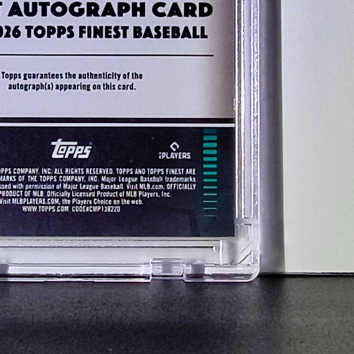 Kenedy Corona Rookie 2026 MLB Topps Finest FA-KC Autograph Refractor Card 56/150