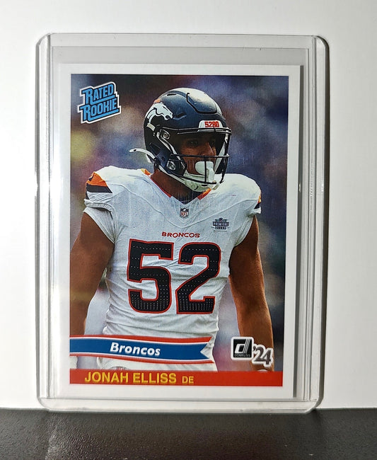 Jonah Elliss Rookie 2024 Panini Rated Rookie Retro NFL #36 Card Broncos 1 of 890