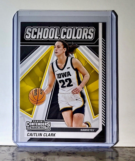 2024 Caitlin Clark Panini Contenders #SC2 School Colors Basketball Card Hawkeyes