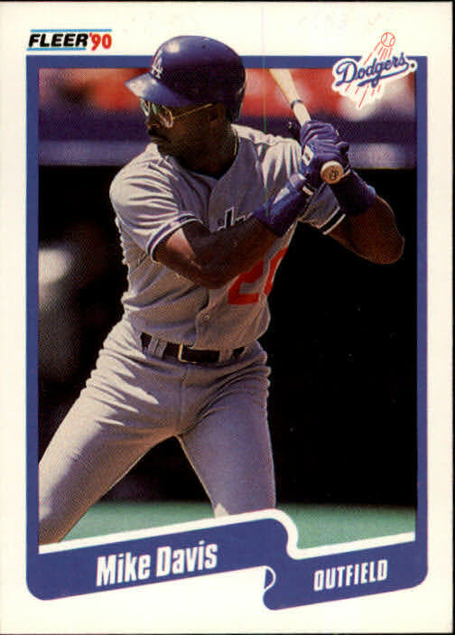 1990 Mike Davis Fleer Baseball Card #391