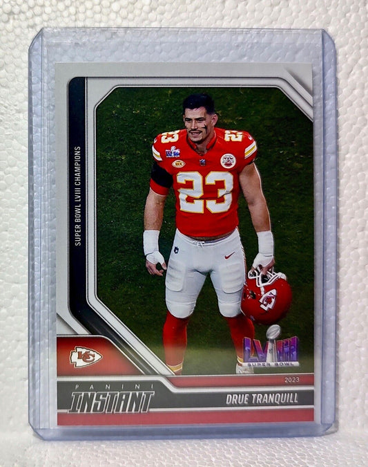 Dru Tranquill 2023 Panini NFL Superbowl Champions #33 Card Kansas City Chiefs