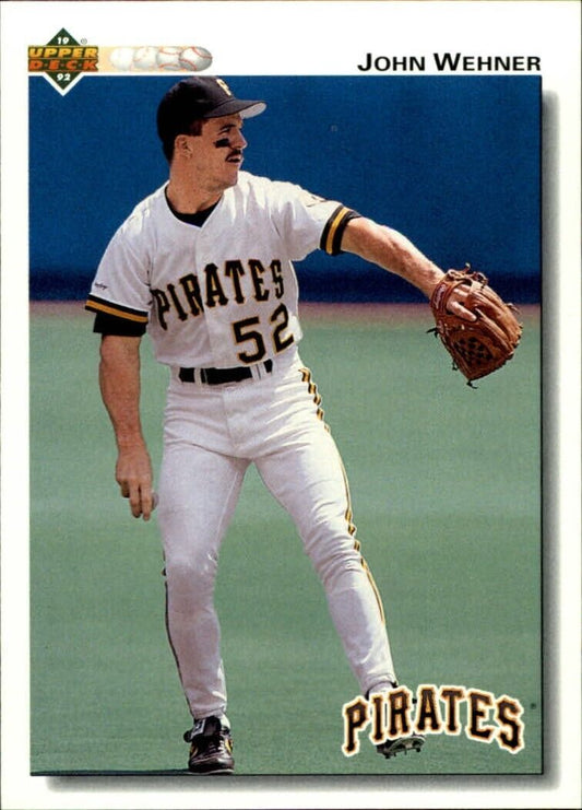 John Wehner 1992 Upper Deck MLB #469 Baseball Card Pittsburgh Pirates