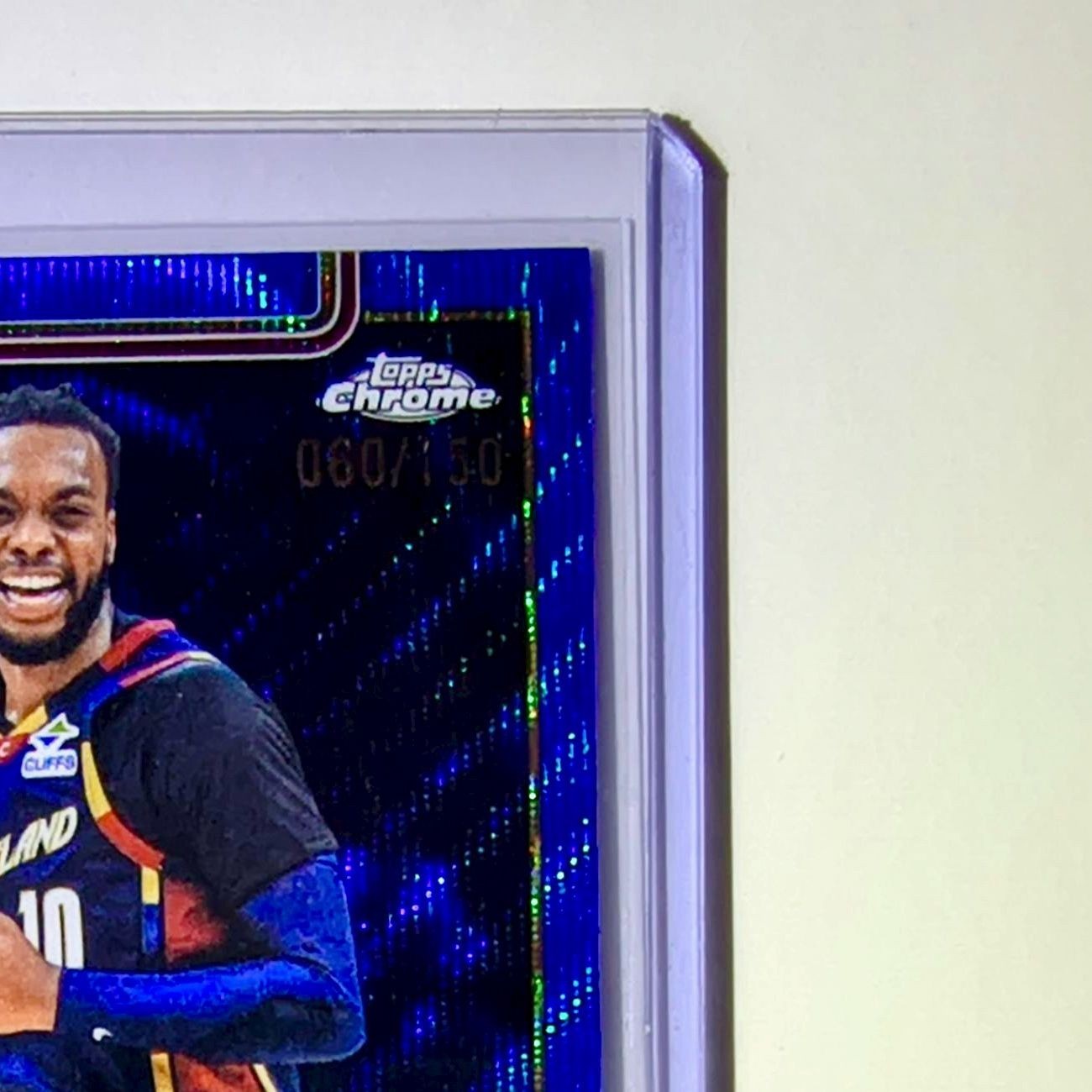 Darius Garland 2025-26 NBA Topps Chrome Update Blue Refractor 60/150 #32 Card