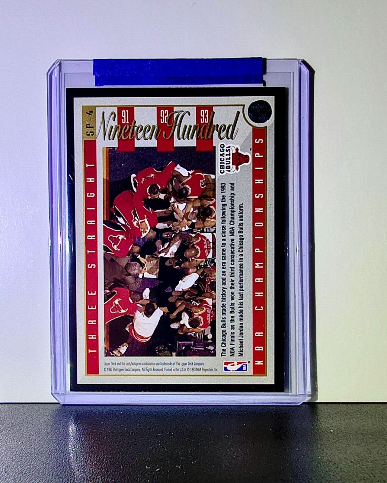 Michael Jordan 1993-94 Upper Deck Three Straight NBA Championships #SP-4 Bulls