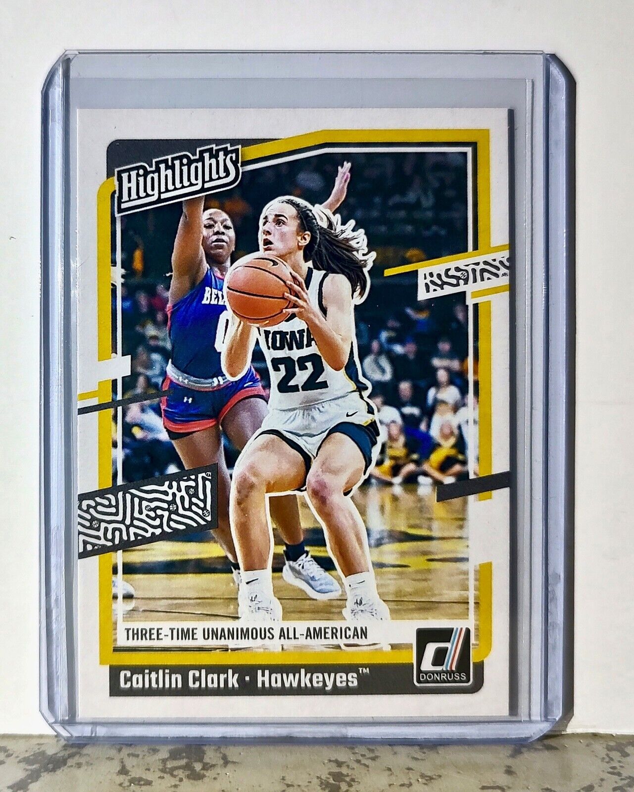 2024 Caitlin Clark Panini Donruss #H12 Highlights Basketball Card Iowa Hawkeyes