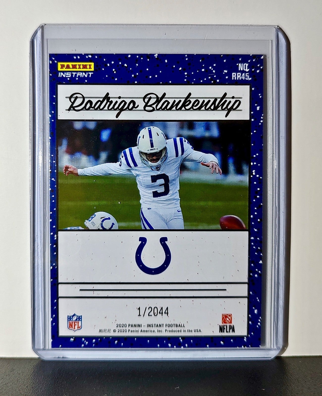 Rodrigo Blankenship Rookie 2020 Panini NFL #45 Rated Rookie Indianapolis Colts