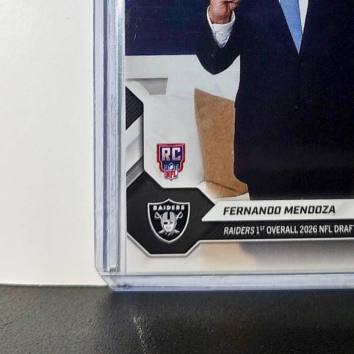 Fernando Mendoza Rookie 2026 Topps Now Draft Night #FMEN Card Las Vegas Raiders