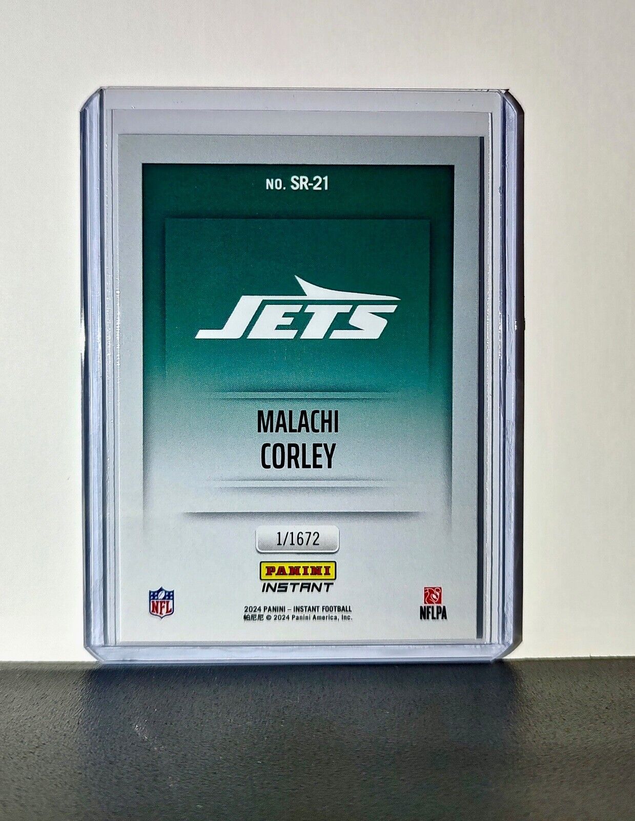 Malachi Corley 2024 Panini NFL Studio Rookies #21 Card New York Jets 1/1672