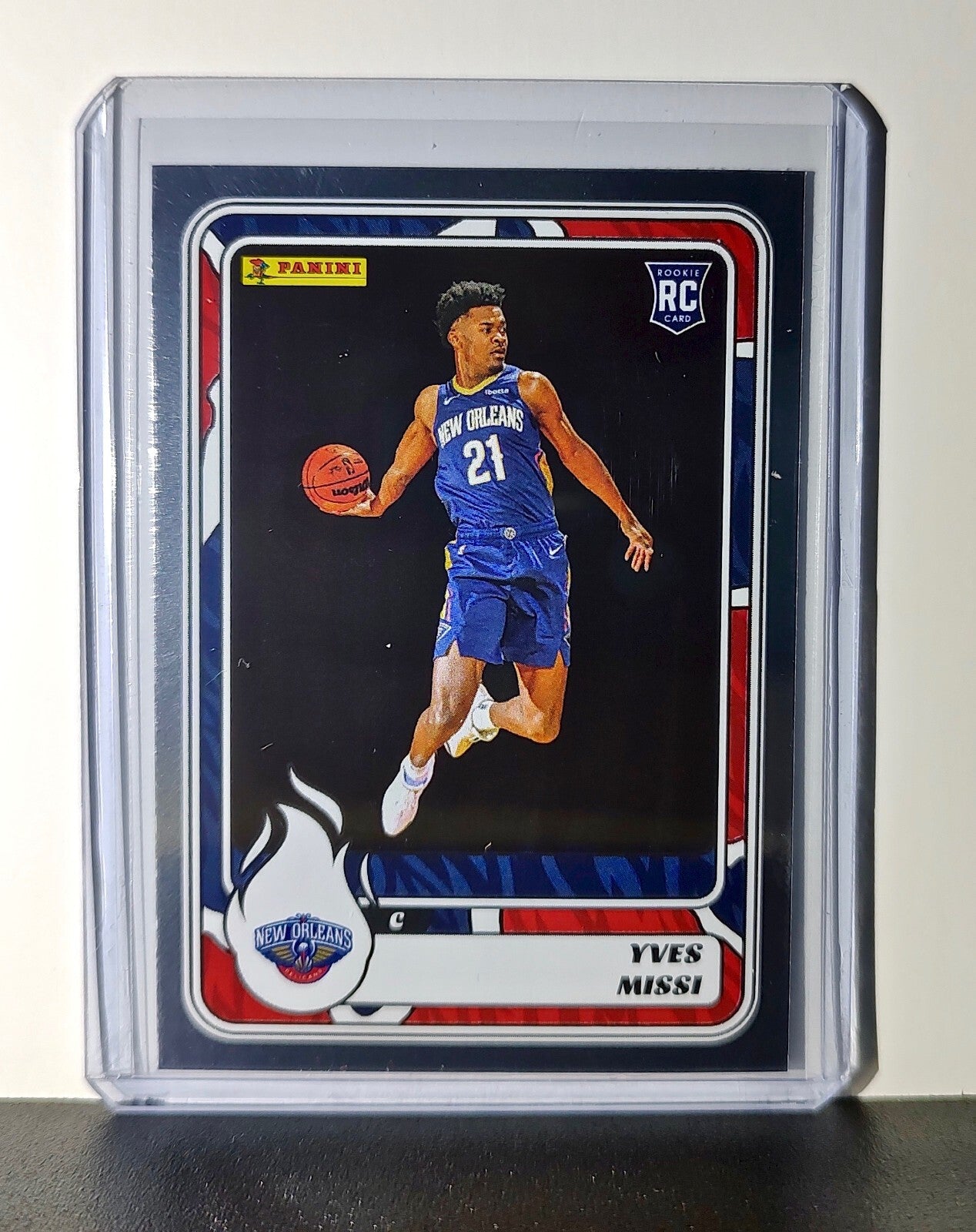 Yves Missi Rookie 2024-25 Panini NBA #93 Foil Sticker Card New Orleans Pelicans