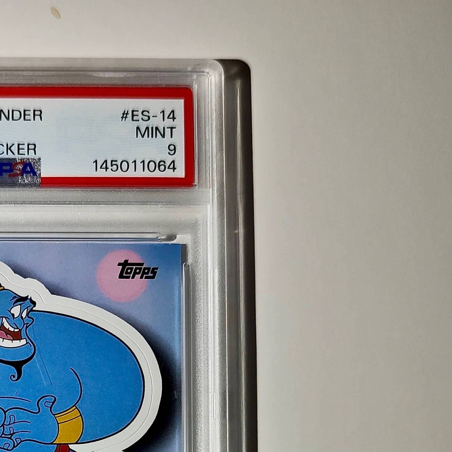 Genie 2025 Topps Disney #ES-14 Enchanted Sticker Card Aladdin PSA 9