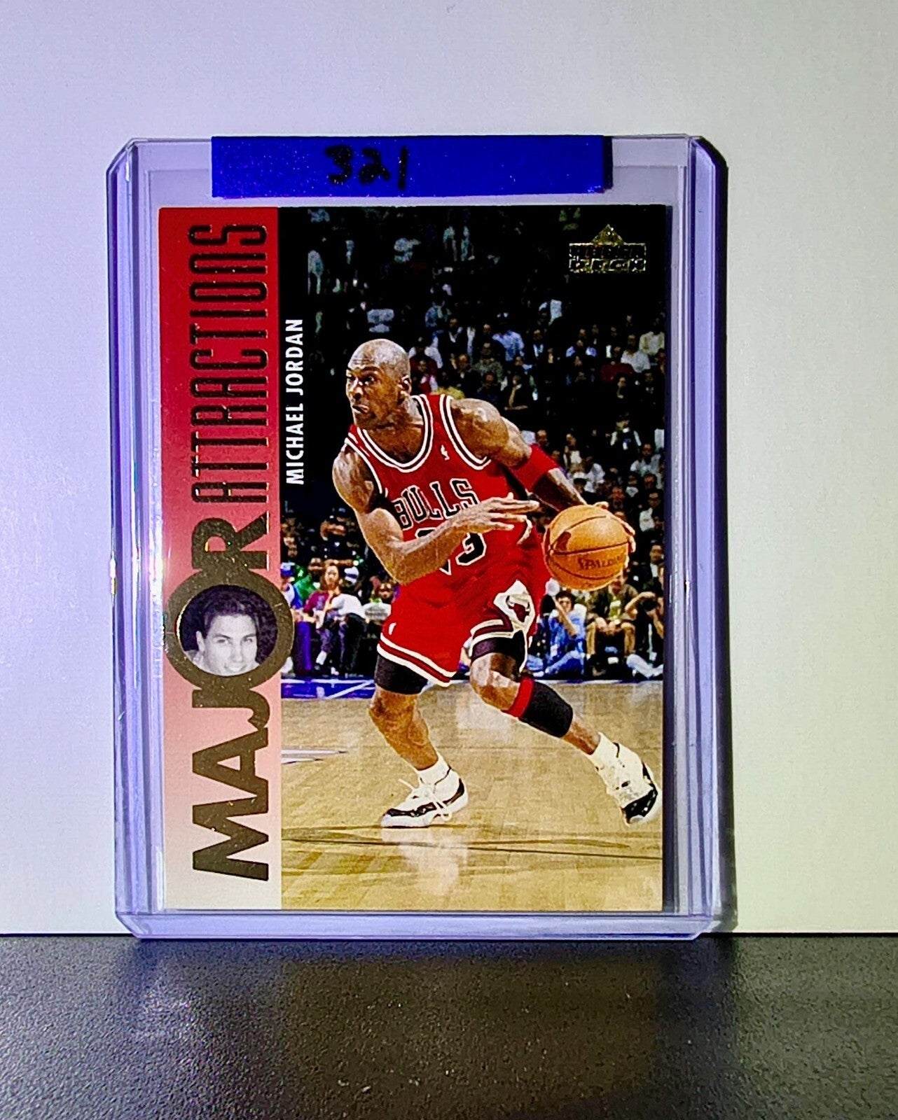 Michael Jordan 1995-96 Upper Deck Major Attractions #337 Card Chicago Bulls