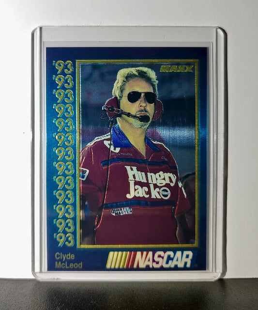 Clyde McLeod 1993 Maxx Premier Plus Racing #166 NASCAR Card Team 34 Racing