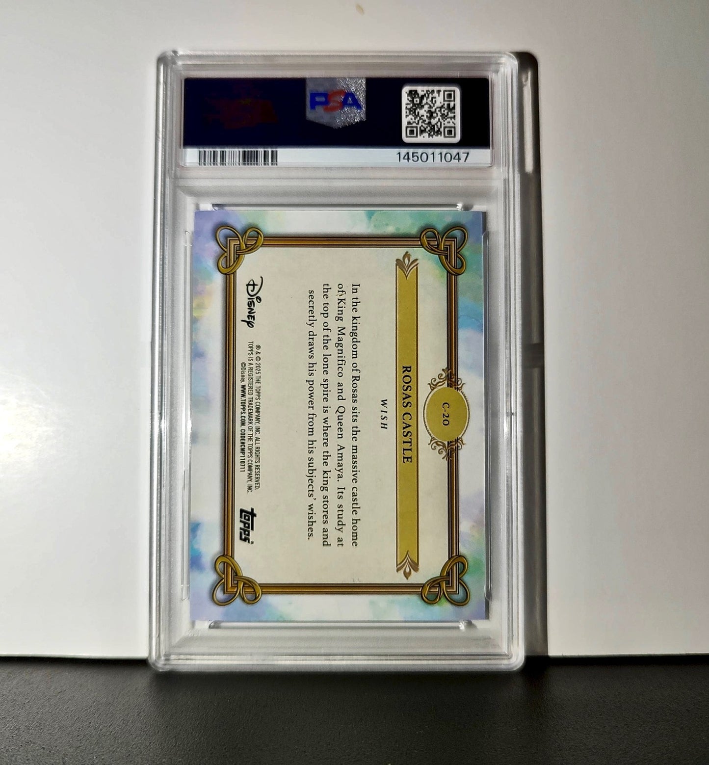 Rosas Castle 2025 Topps Disney #C-20 Card Wish PSA 9