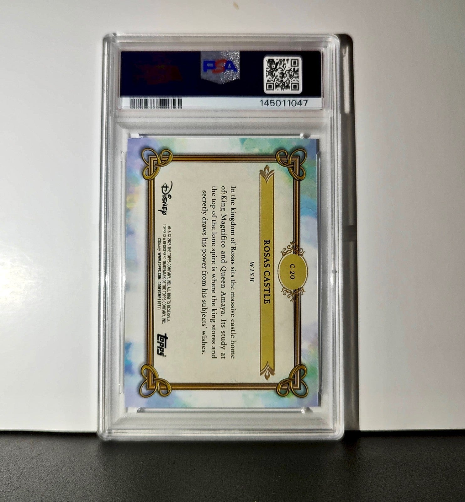 Rosas Castle 2025 Topps Disney #C-20 Card Wish PSA 9